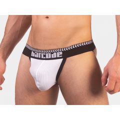 Barcode Jockstrap Kavan - White-Black