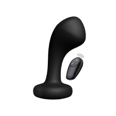 Extreme Bullshead Vibrating Anal Plug - Black