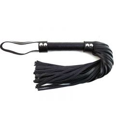 Short Leather Flogger Black