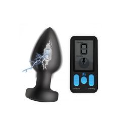 E-STIM Pro Silicone Vibrating Anal Plug with Remote Control 