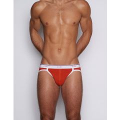 C-IN2 Throwback Sports Brief-red