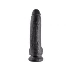 King Cock Realistic 9 inch Dildo with Balls - Black