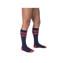 Mister B URBAN Football Socks Navy Red 42-46