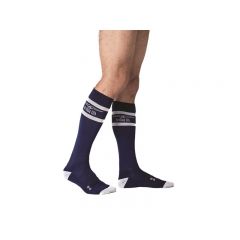 Mister B URBAN Football Socks Navy White 38-41