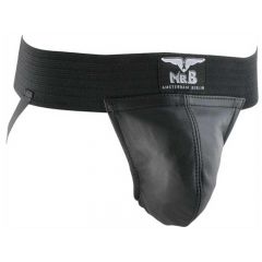 Mister B Leather Jockstrap Two Bands Plain, jock