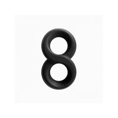 Renegade Silicone Infinity Cock Ring - Black