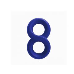 Renegade Silicone Infinity Cock Ring - Blue