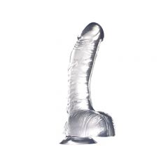 Titus Clearstone Series - 8 inch Curved Dildo with Suction Cup