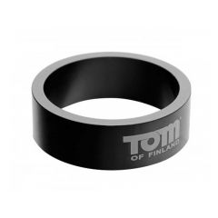 Tom of Finland Gun Metal Aluminium Cock Ring - 60mm