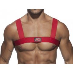 ADDICTED Basic Elastic Fetish Harness - Red