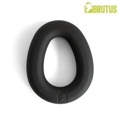 BRUTUS Mucho Macho Hypersoft Silicone Ergo Cockring - Black