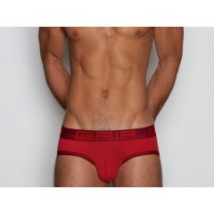 C-IN2 Grip Mesh Low Rise Brief Rod - Red