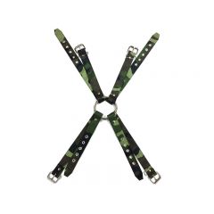 Fabric Camo Chest Harness - Camo Green