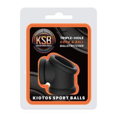 Kiotos KSB Silicone Cock & Ballstretcher - Black