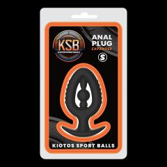 Kiotos KSB Silicone Anal Plug/Expander with Internal Bead S - Black
