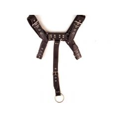 Leather Full Body Harness - Black