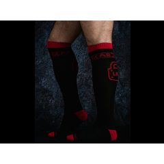 LOCKER GEAR Knee High Socks - Red O/S