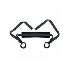 Berlin XXX Bondage Collar to Ankle Cuffs Set - Black