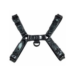 Leather O.T. Front Harness Black on Black