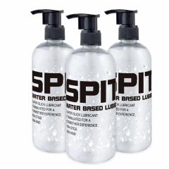 SPIT to Reactivate - WATERBASED LUBE - 250ml - 3 Pack