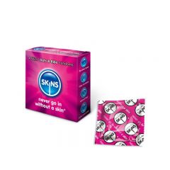Skins: Dotted and Ribbed Condoms - 4 Pack 