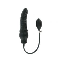 Inflatable Black Medium Gay Dildo