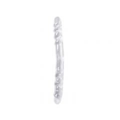 Basic 16 Inch Clear Double Dong, dildo