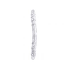 Basic 16 Inch Clear Double Dong, dildo