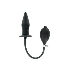 Inflatable Black Medium Butt Plug