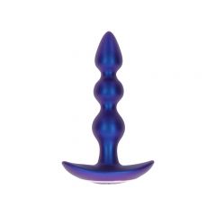 Toy Joy Buttocks - The Bold Beaded Vibrating Anal Butt Plug - Blue