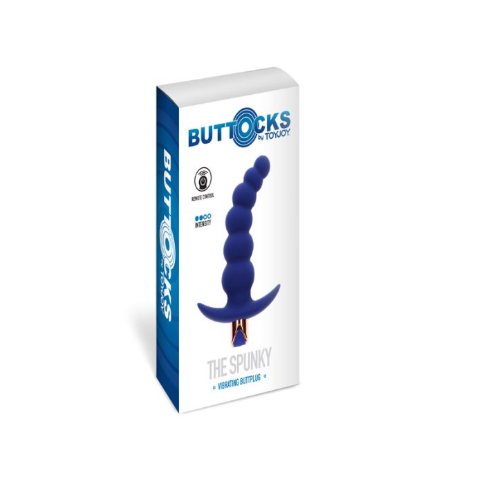 Toy Joy Buttocks - The Spunky Vibrating Anal Butt Plug - Blue | Esmale Ltd